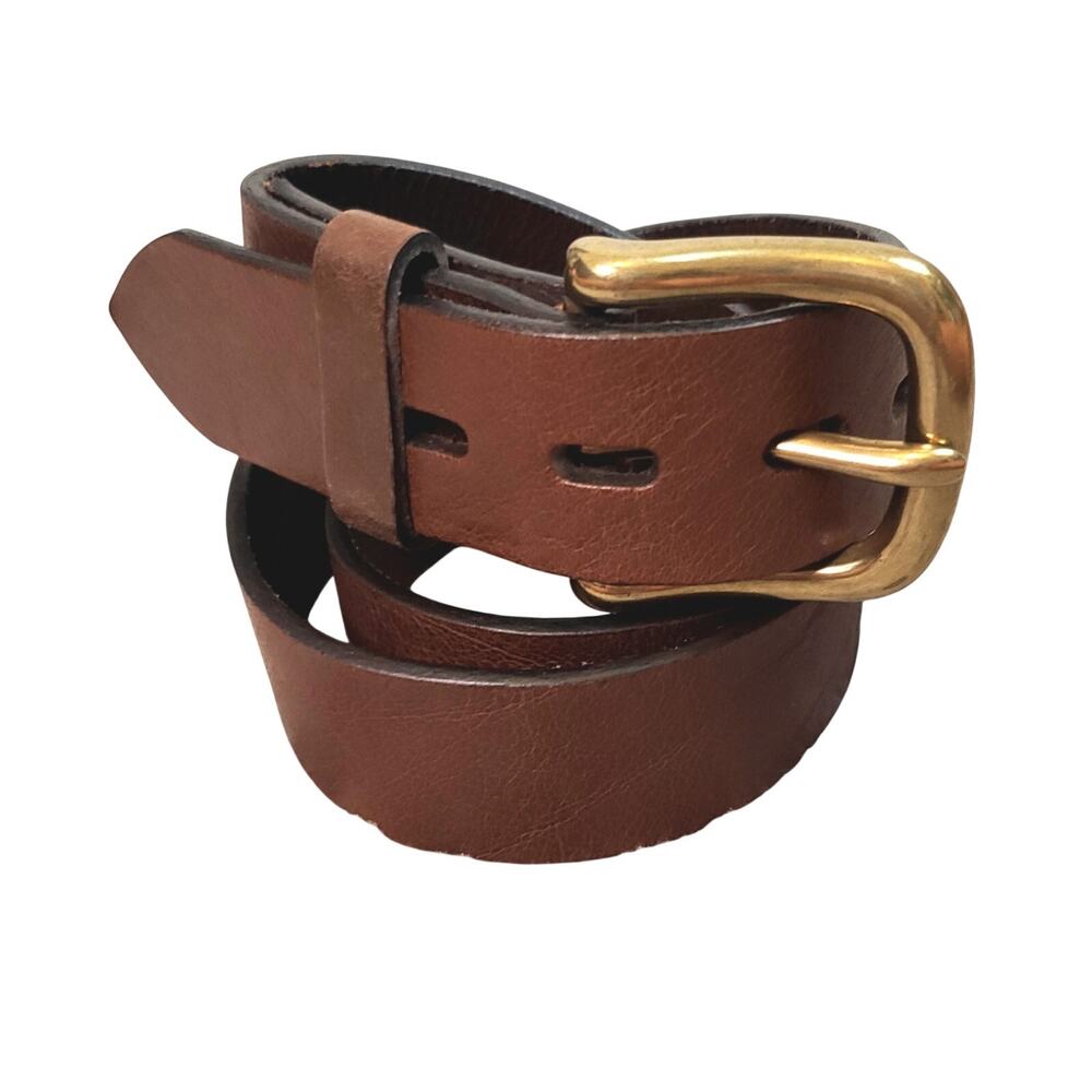 Levi's Brown Full Grain Leather Belt Size 32/80